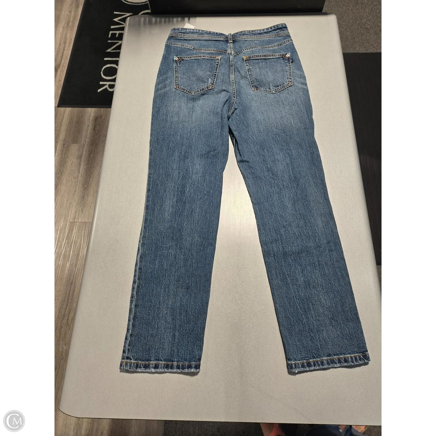 Jeans Straight By Pilcro In Blue Denim, Size: 8l