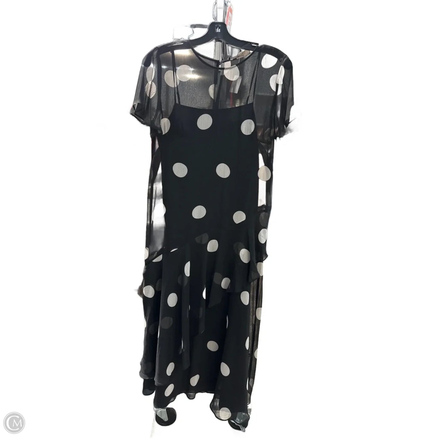 Dress Casual Midi By Loft In Black, Size: L