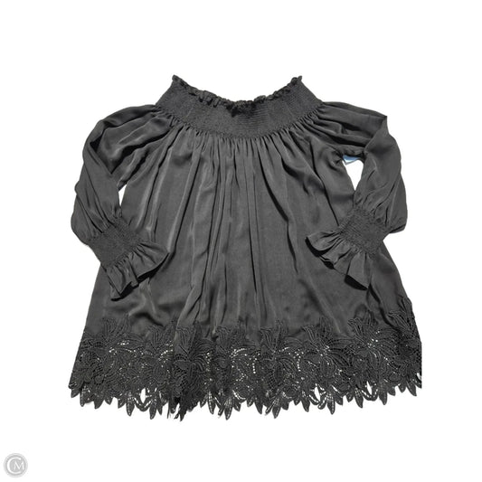 Top Long Sleeve By Eri + Ali In Black, Size: S