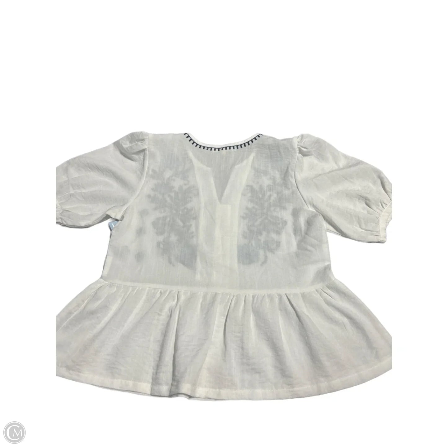 Top Short Sleeve By Solitaire In White, Size: S