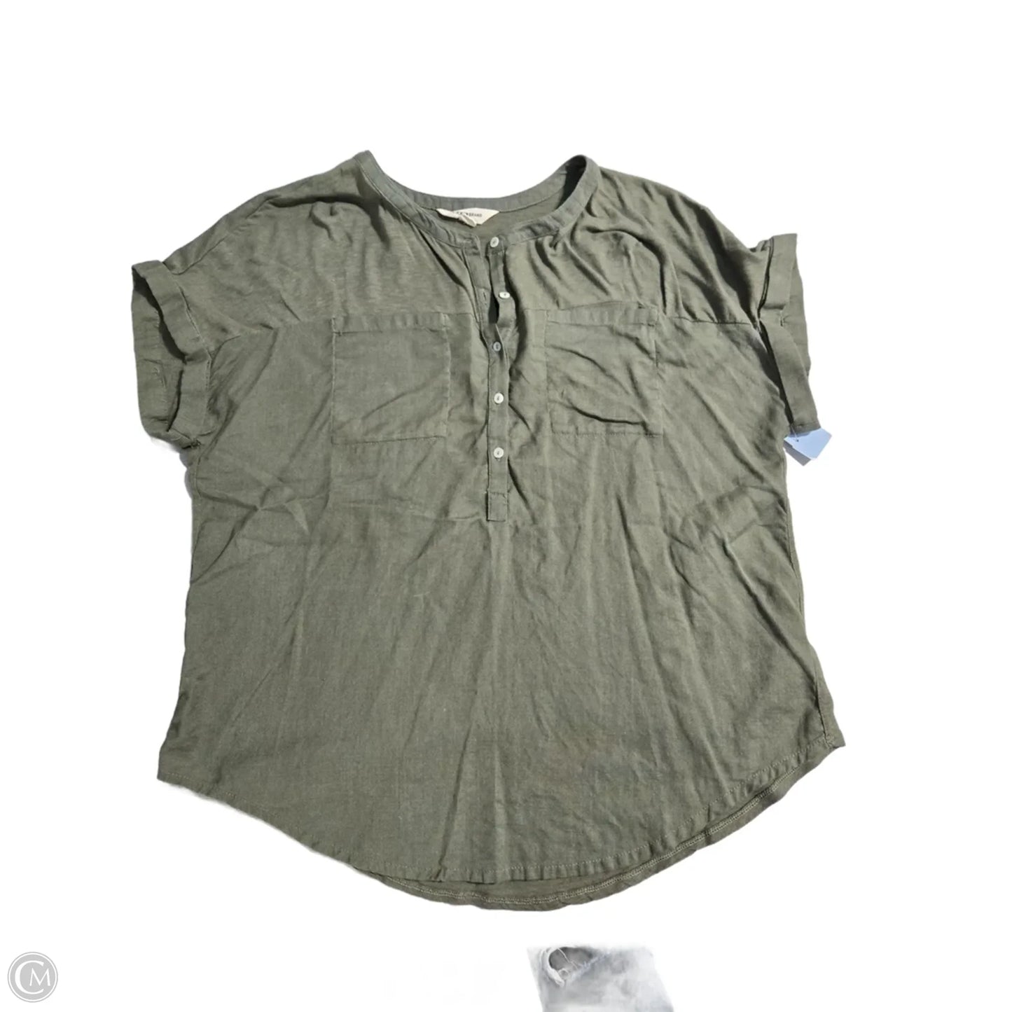 Top Short Sleeve By Lucky Brand In Green, Size: L