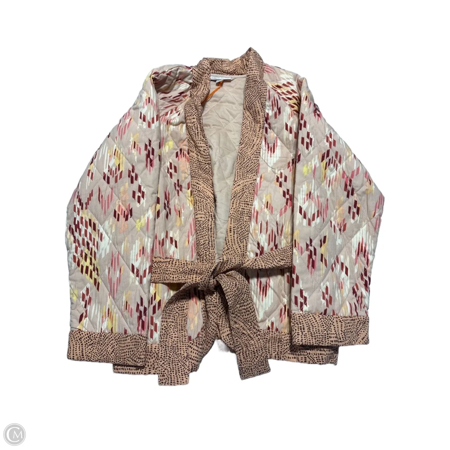 Jacket Puffer & Quilted By Knox Rose In Peach, Size: S