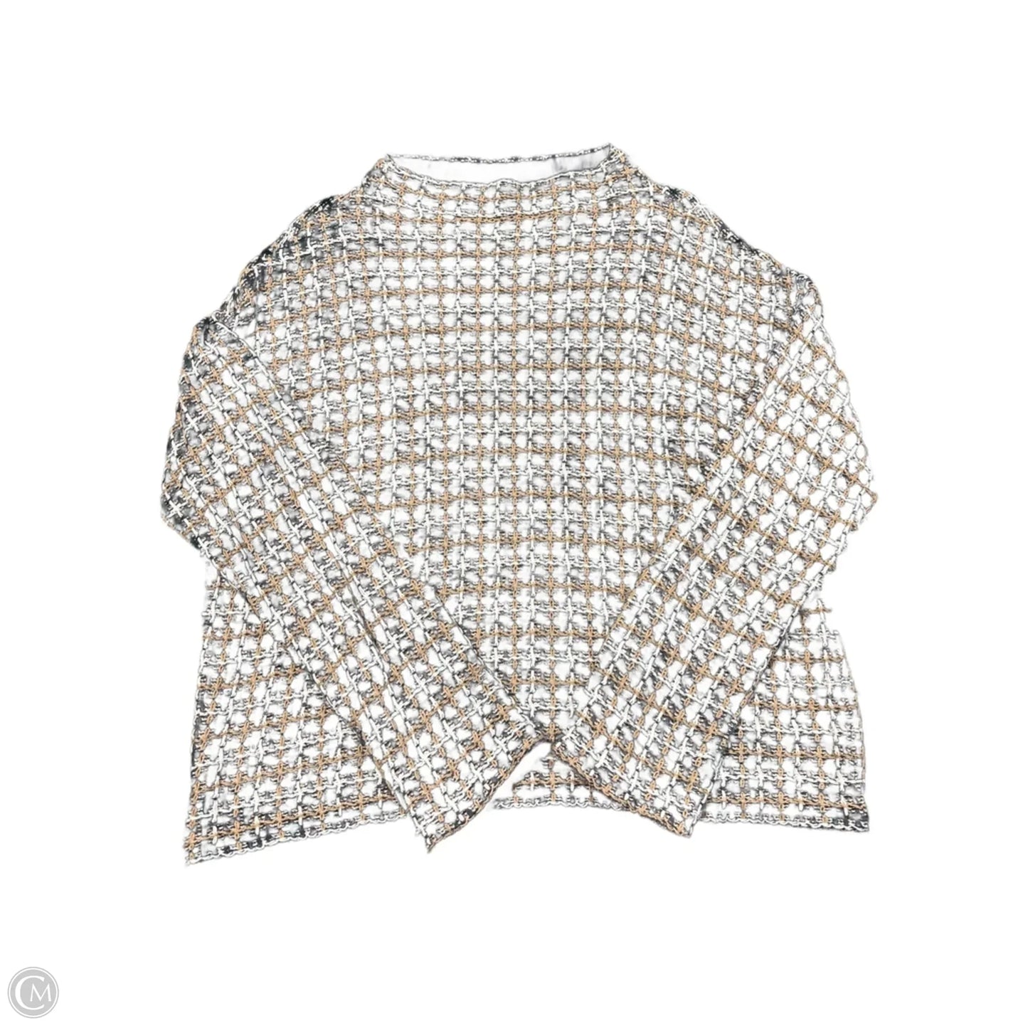 Sweater By Ann Taylor In Grey, Size: L