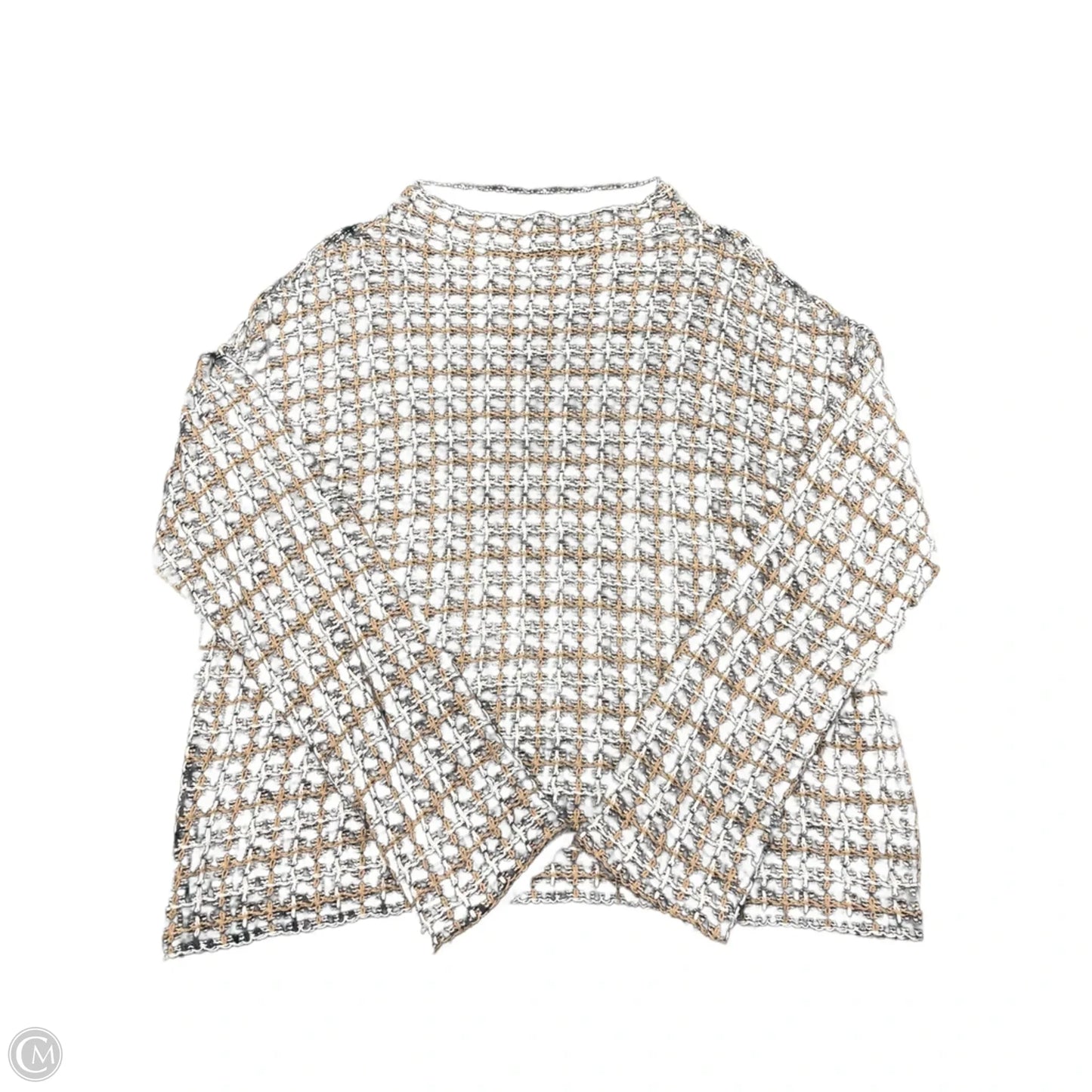 Sweater By Ann Taylor In Grey, Size: L