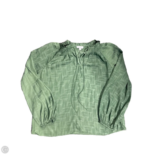 Top Long Sleeve By Current Air In Green, Size: M