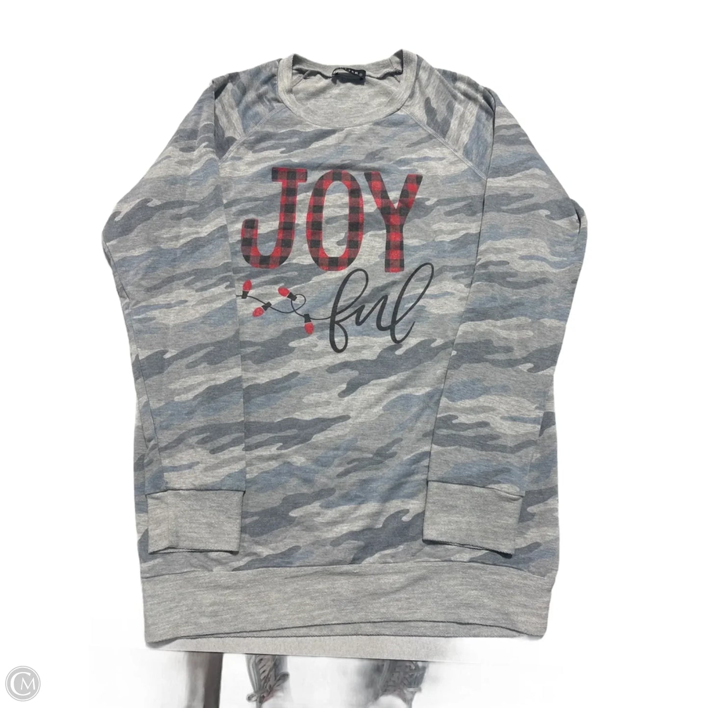 Top Long Sleeve By Zutter In Camouflage Print, Size: S