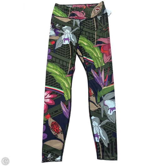 Athletic Leggings By Nike In Multi-colored, Size: M