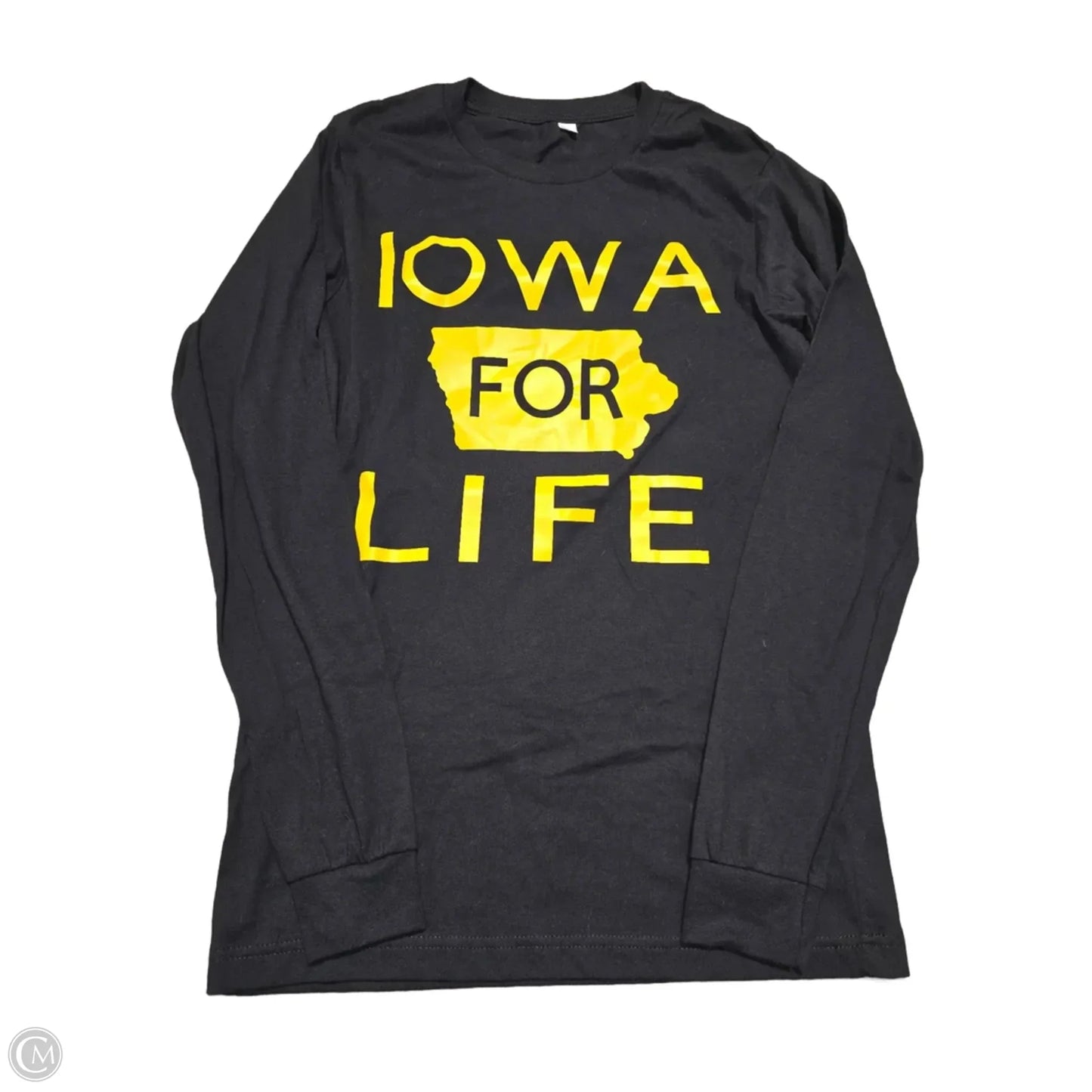 Top Long Sleeve By Canvas In Black, Size: M