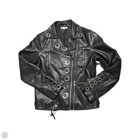 Jacket Leather By Adore In Black, Size: M