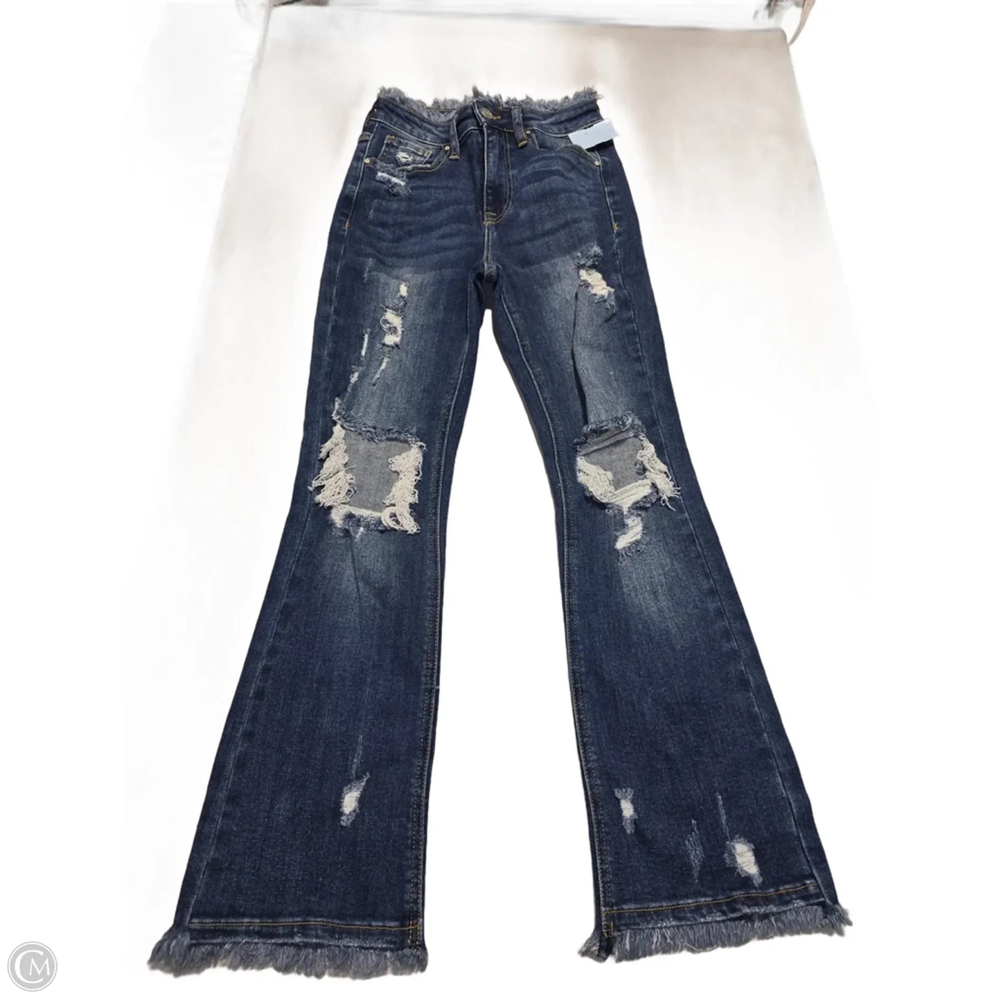 Jeans Flared By Risen In Blue Denim, Size: 0