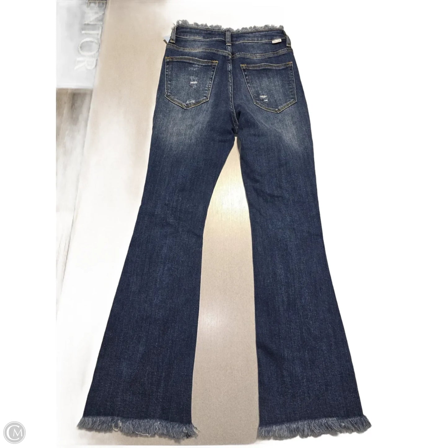 Jeans Flared By Risen In Blue Denim, Size: 0