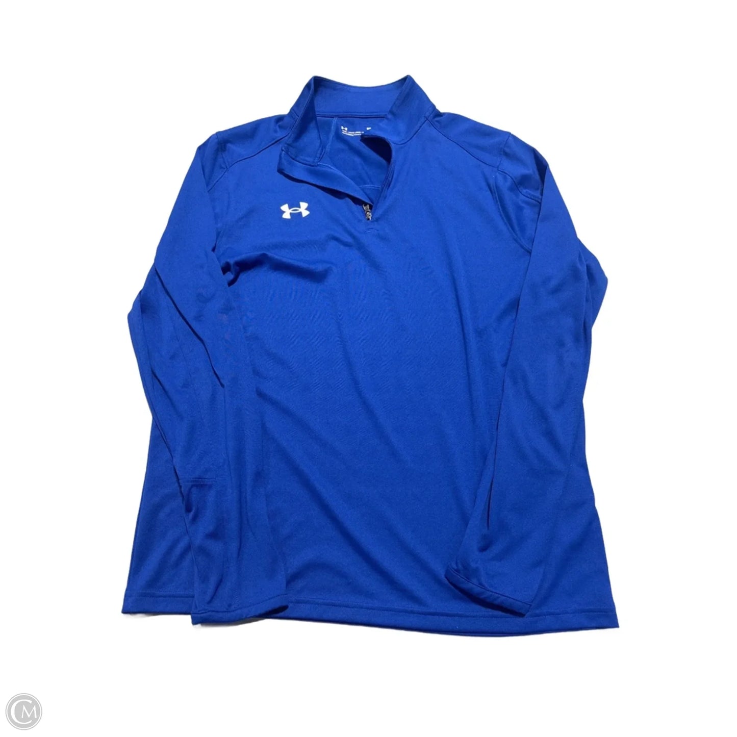 Top Long Sleeve By Under Armour In Blue, Size: M