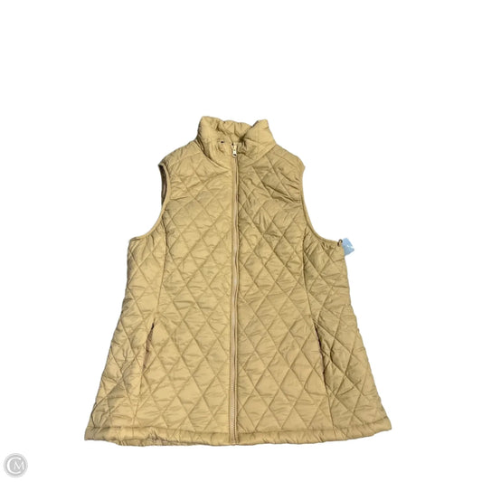 Vest Puffer & Quilted By Lands End In Tan, Size: L