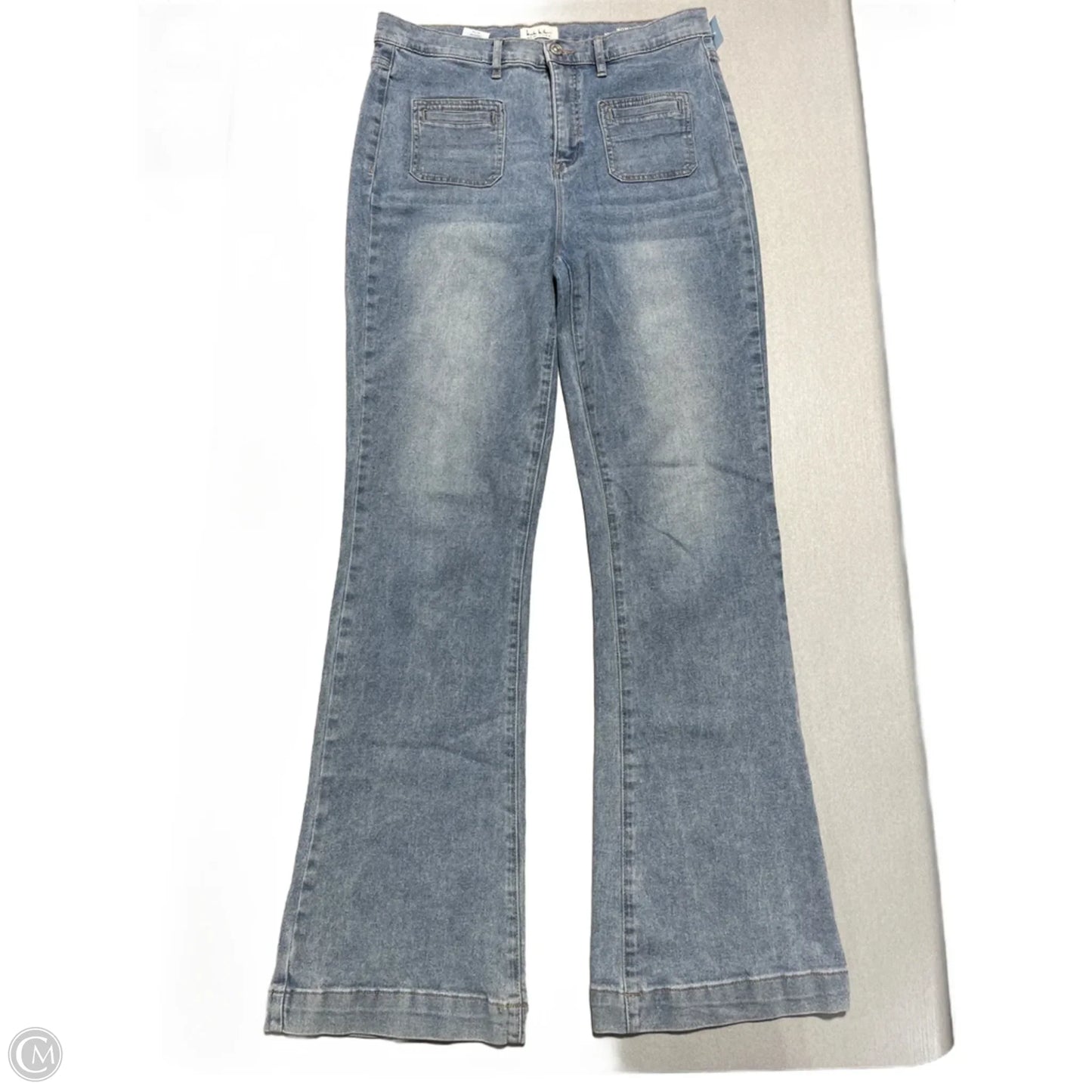 Jeans Flared By Nicole Miller In Blue Denim, Size: 10