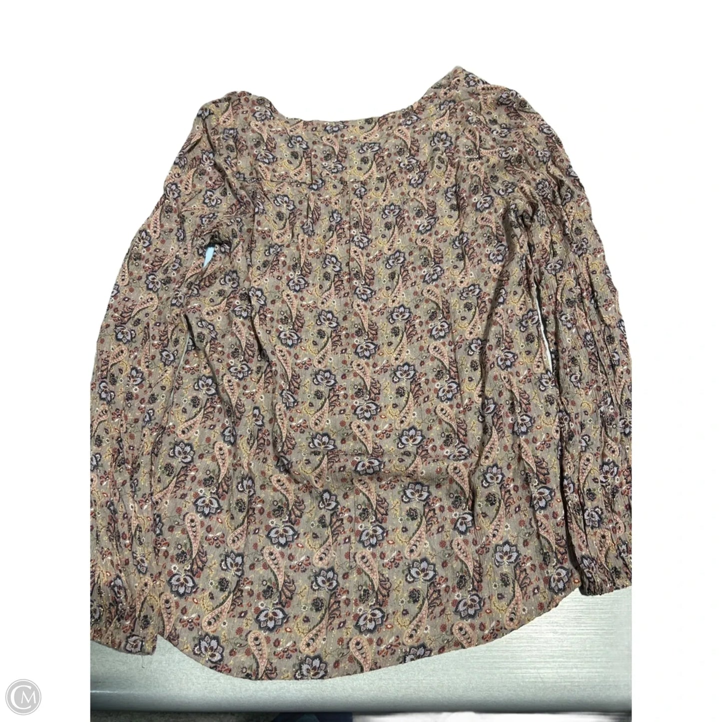 Top Long Sleeve By Daytrip In Multi-colored, Size: L