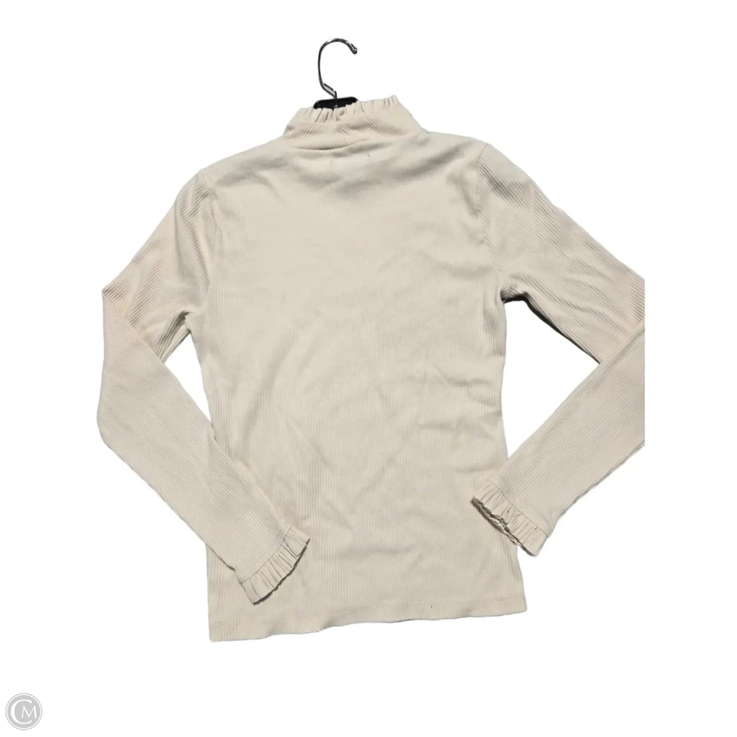 Top Long Sleeve By J. Crew In Cream, Size: M