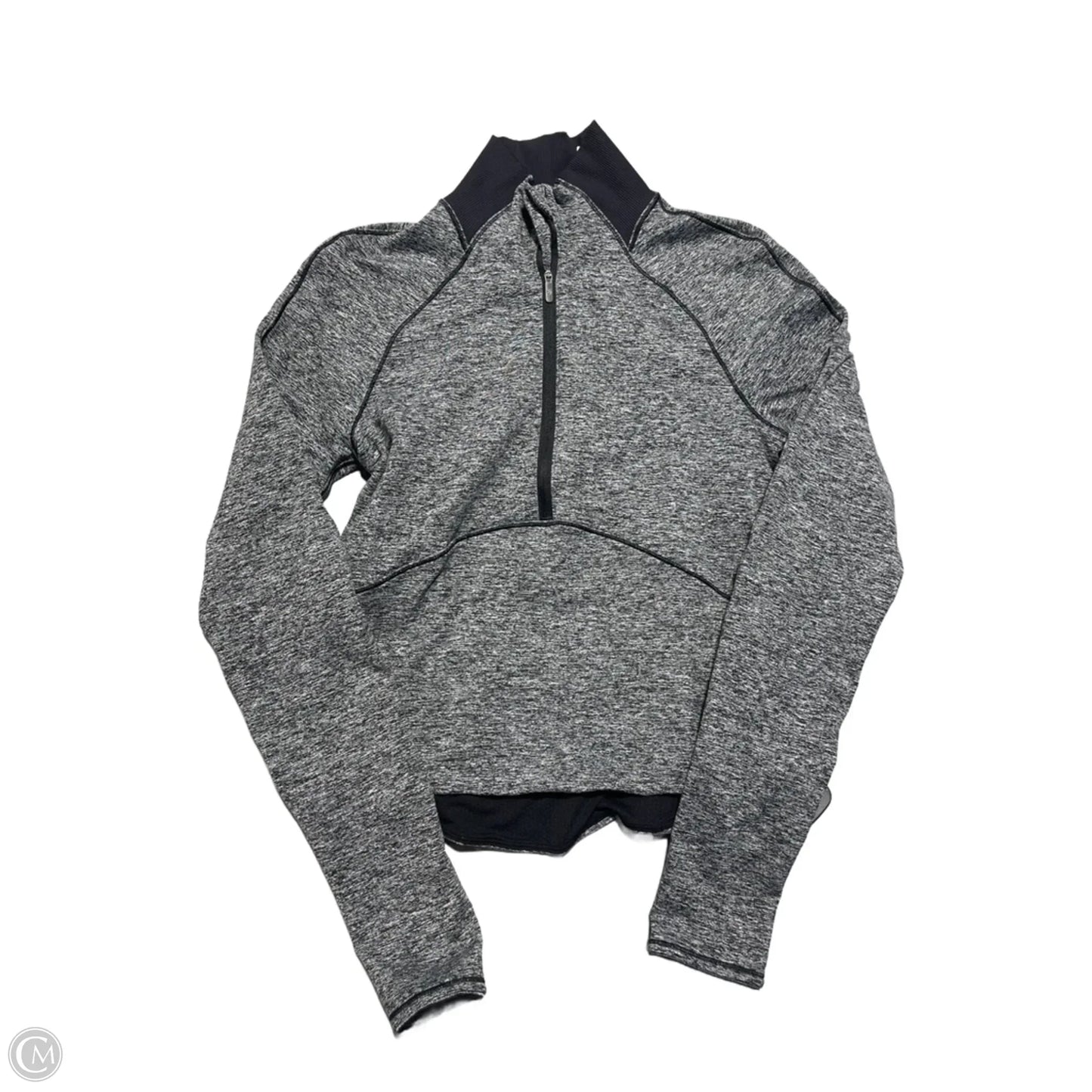 Athletic Top Long Sleeve Crewneck By Lululemon In Grey, Size: 6