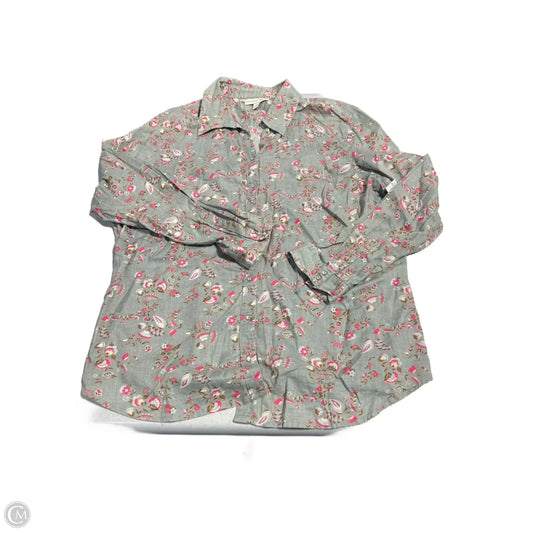Top Long Sleeve By Alexander Jordan In Floral Print, Size: Xl
