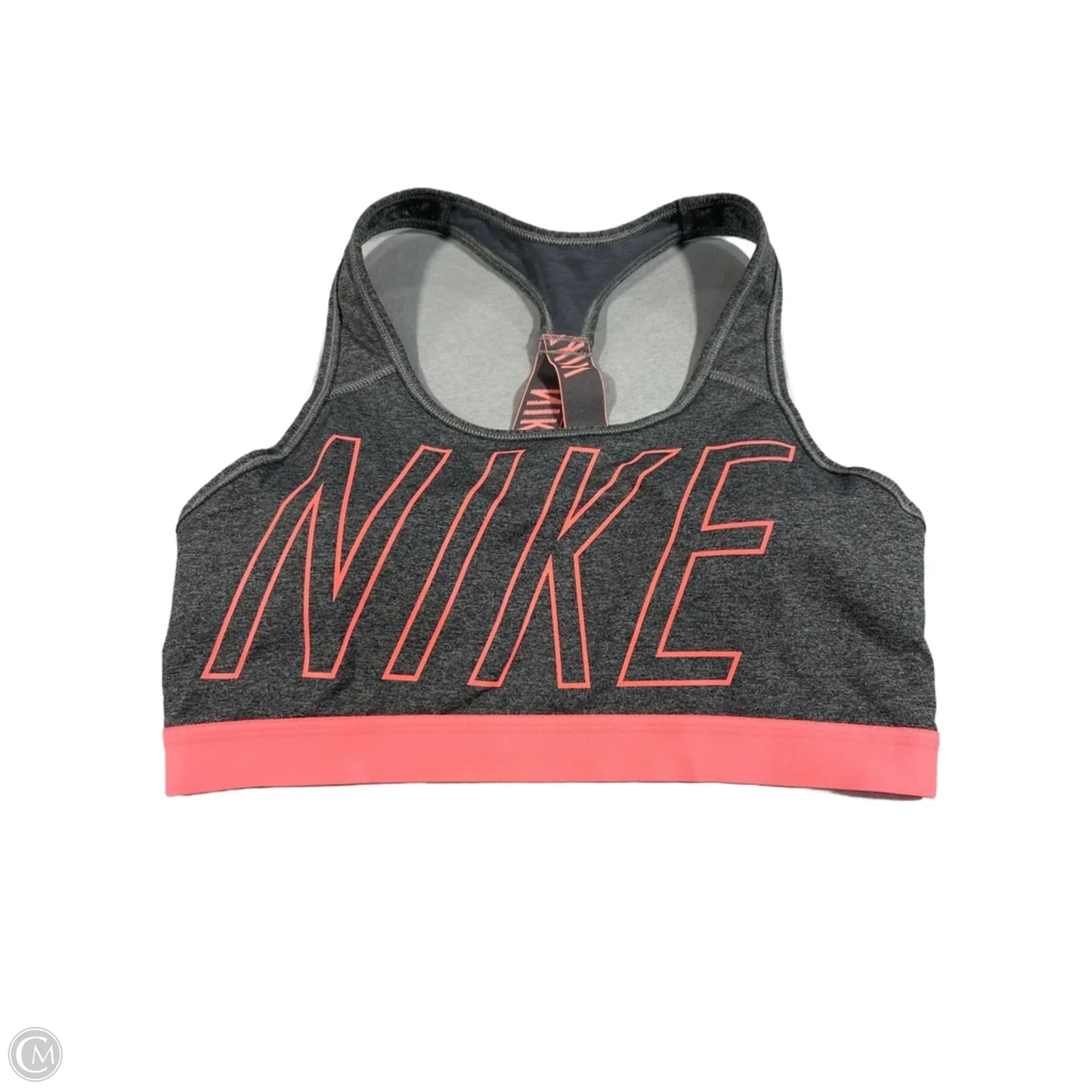 Athletic Bra By Nike In Grey, Size: L