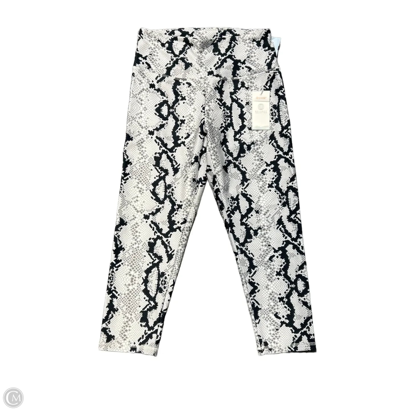 Athletic Leggings By Balance Collection In Snakeskin Print, Size: L