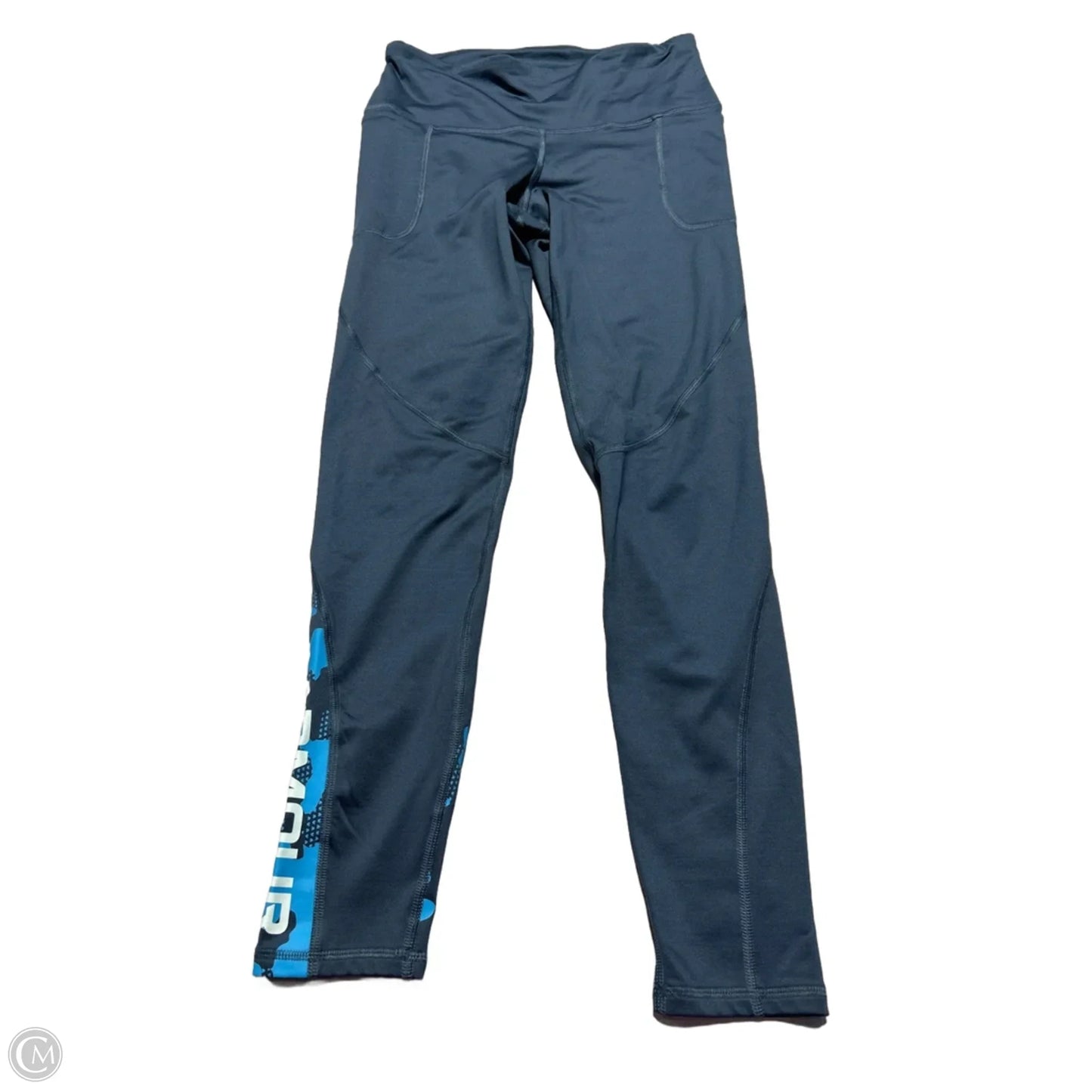 Athletic Leggings By Under Armour In Blue, Size: M