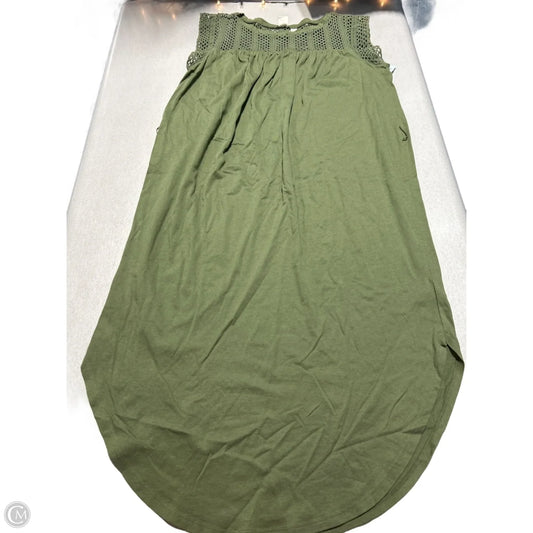 Dress Casual Midi By Gap In Green, Size: M