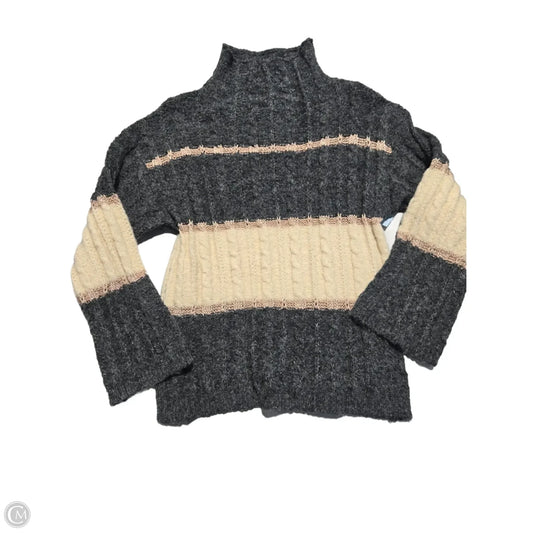 Sweater By Pink Lily In Grey & White, Size: M