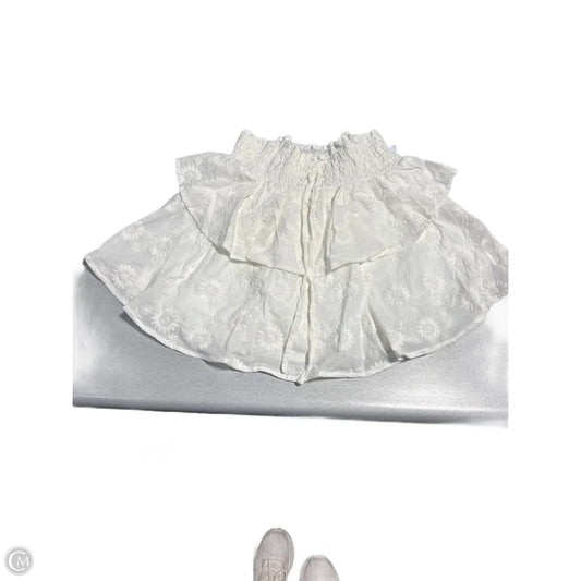 Skirt Mini & Short By Dee Elly In White, Size: S