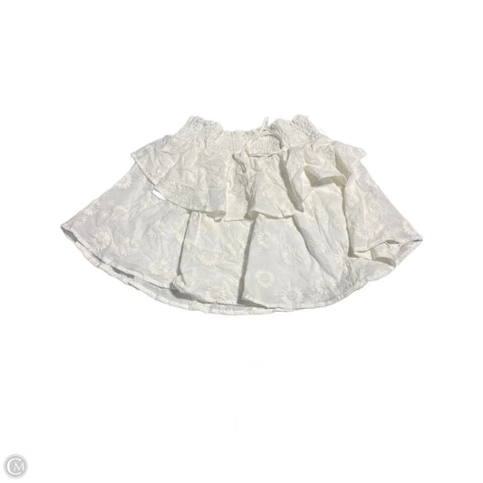 Skirt Mini & Short By Dee Elly In White, Size: L