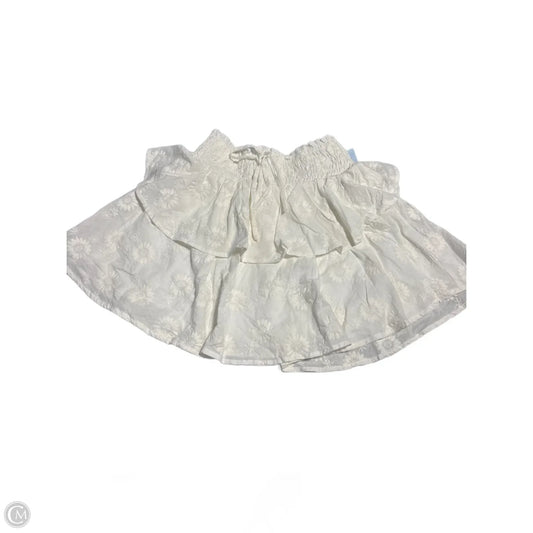 Skirt Mini & Short By Dee Elly In White, Size: M