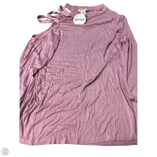 Top Long Sleeve By Bibi In Pink, Size: Xl