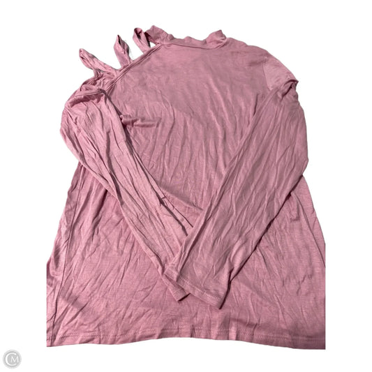 Top Long Sleeve By Bibi In Pink, Size: S