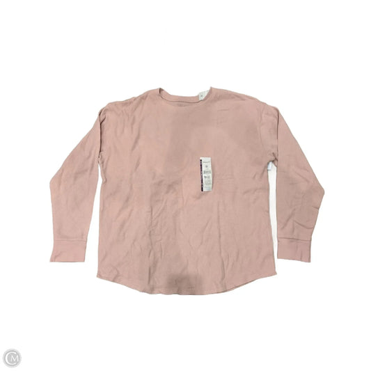 Top Long Sleeve By Time And Tru In Pink, Size: Xxl