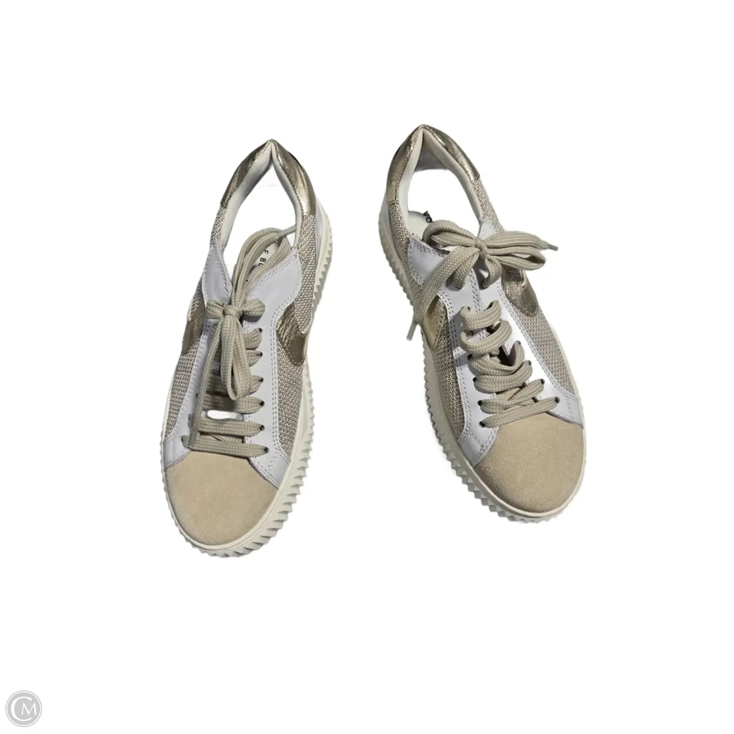 Shoes Sneakers By Cmc In Gold & White, Size: 6