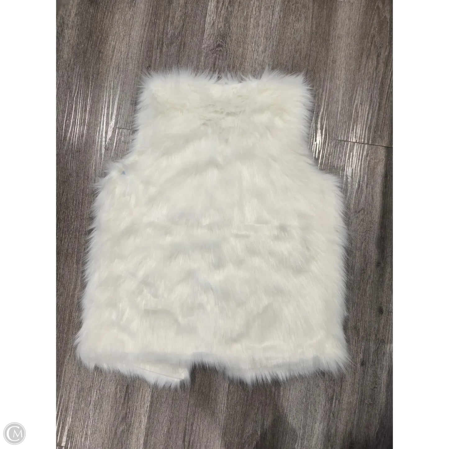 Vest Faux Fur & Sherpa By Time And Tru In White, Size: M