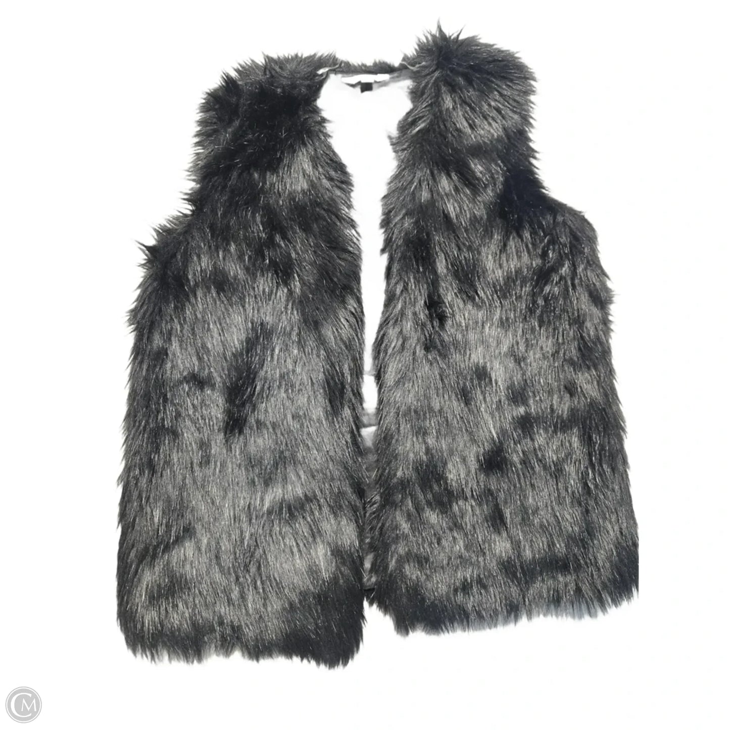 Vest Faux Fur & Sherpa By Time And Tru In Black, Size: M