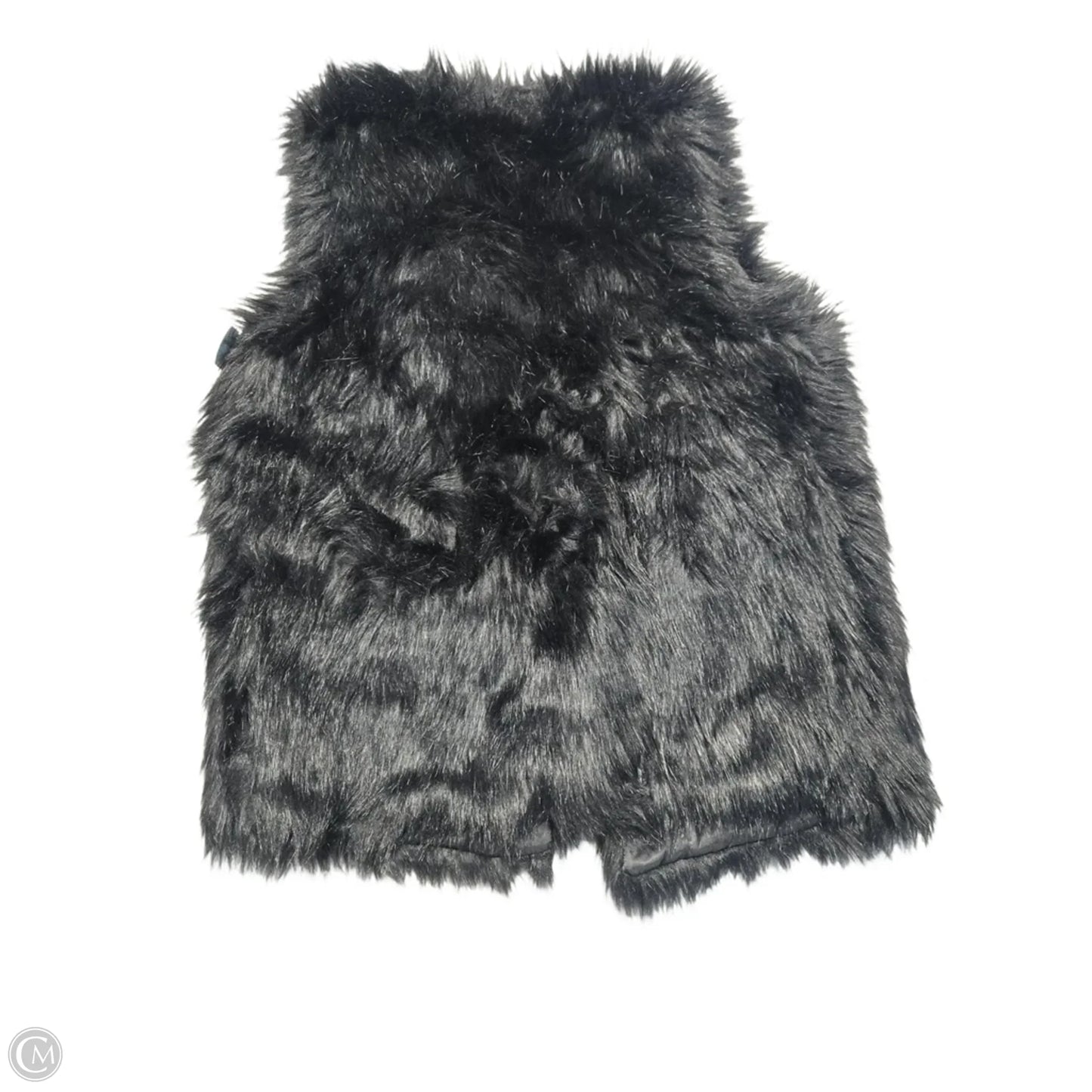 Vest Faux Fur & Sherpa By Time And Tru In Black, Size: M