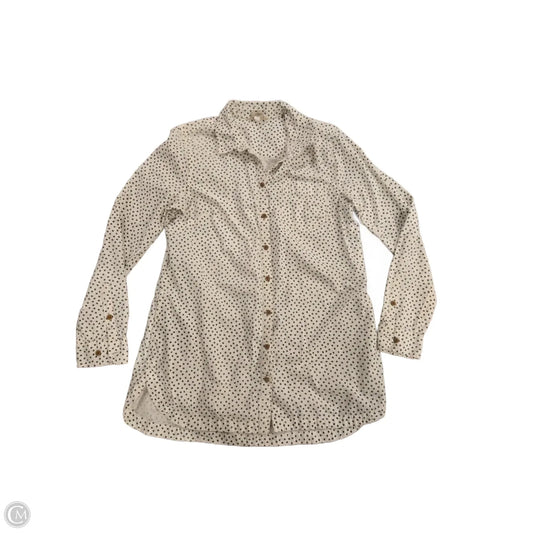 Top Long Sleeve By Duluth Trading In Polkadot Pattern, Size: M