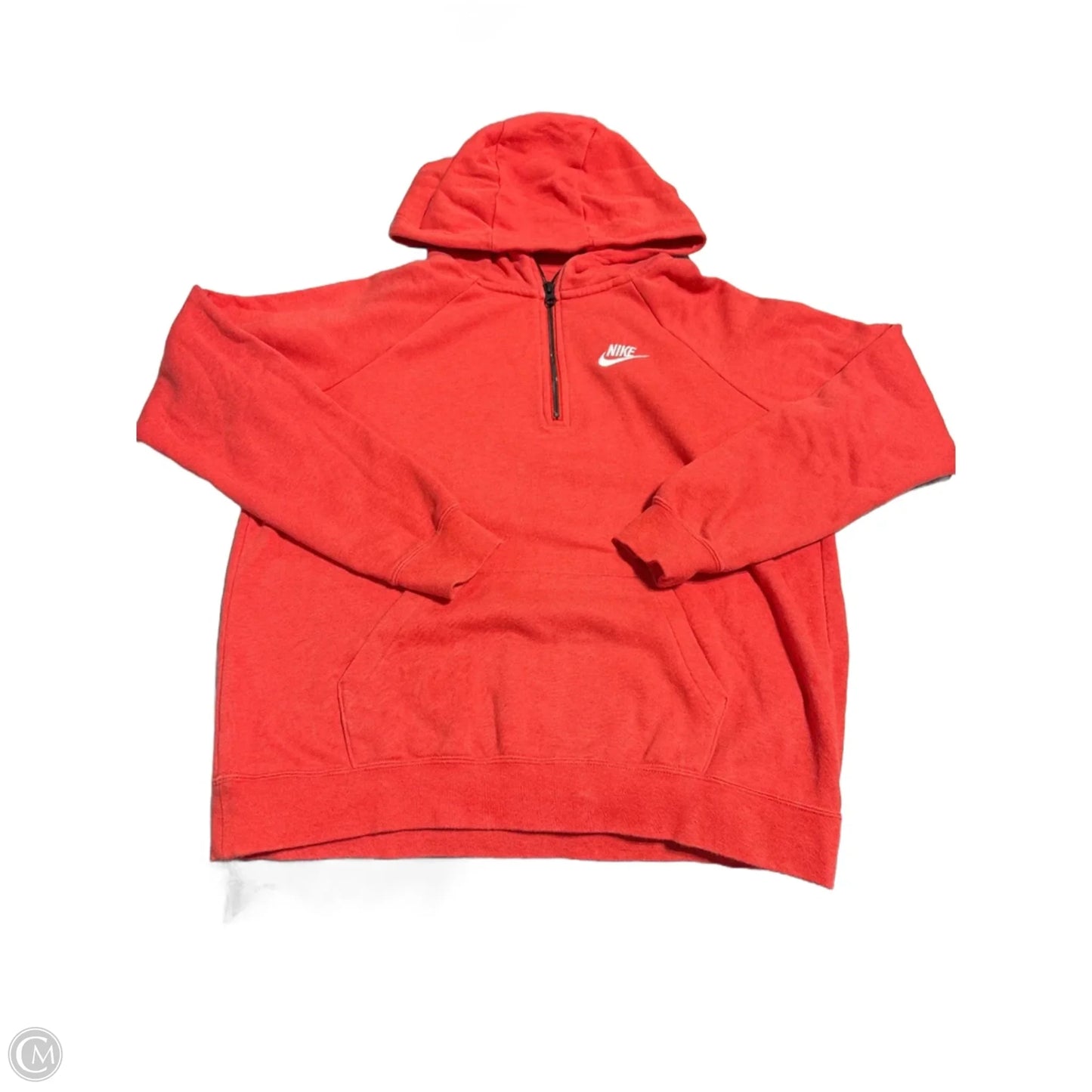 Sweatshirt Hoodie By Nike In Red, Size: M
