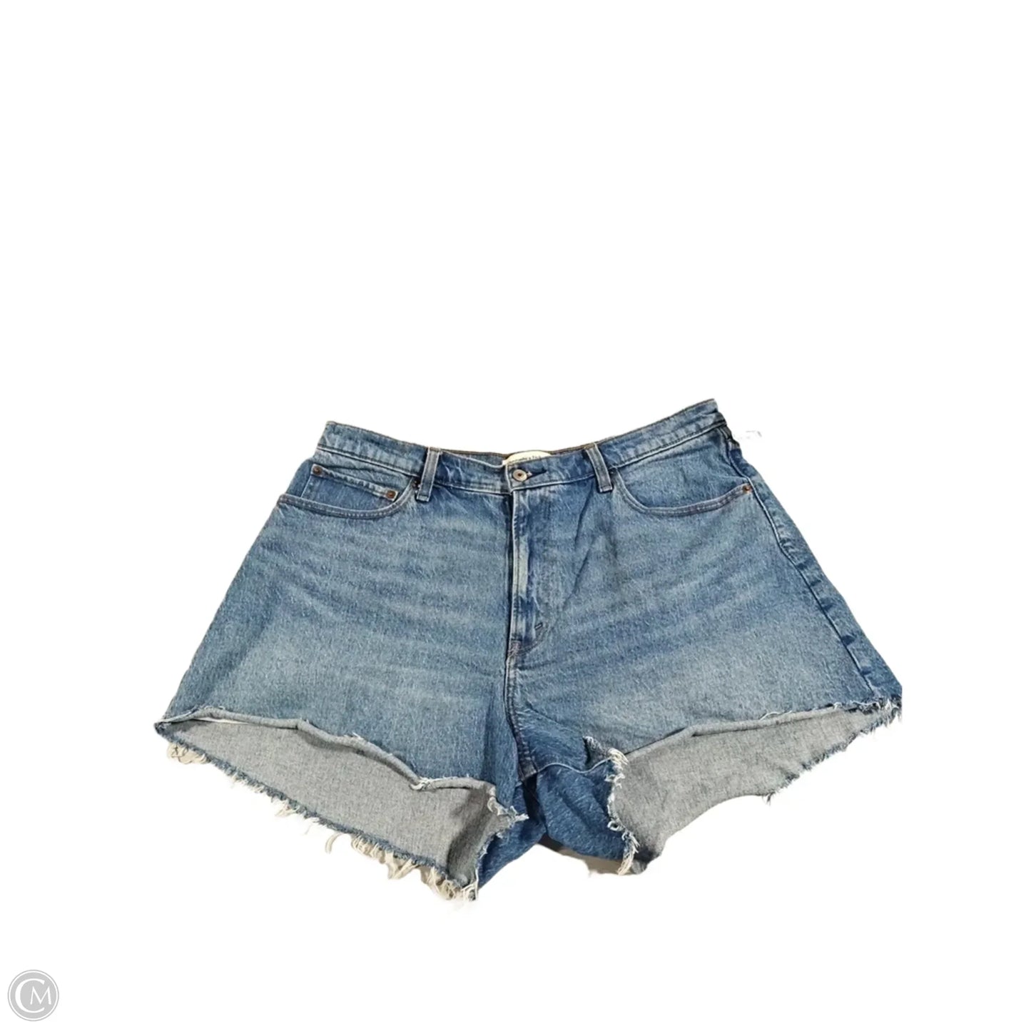 Shorts By Abercrombie And Fitch In Blue Denim, Size: 14