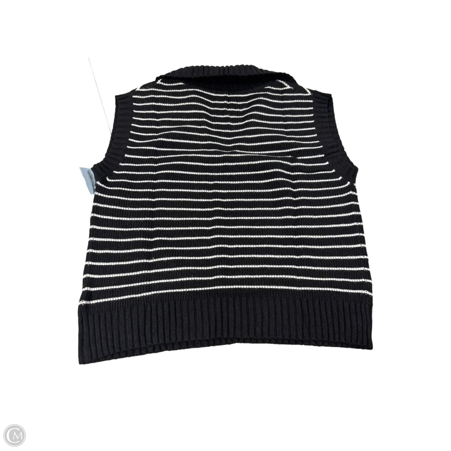 Vest Sweater By Cmf In Striped Pattern, Size: S