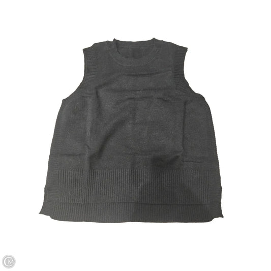 Vest Sweater By Cmf In Black, Size: Xxl