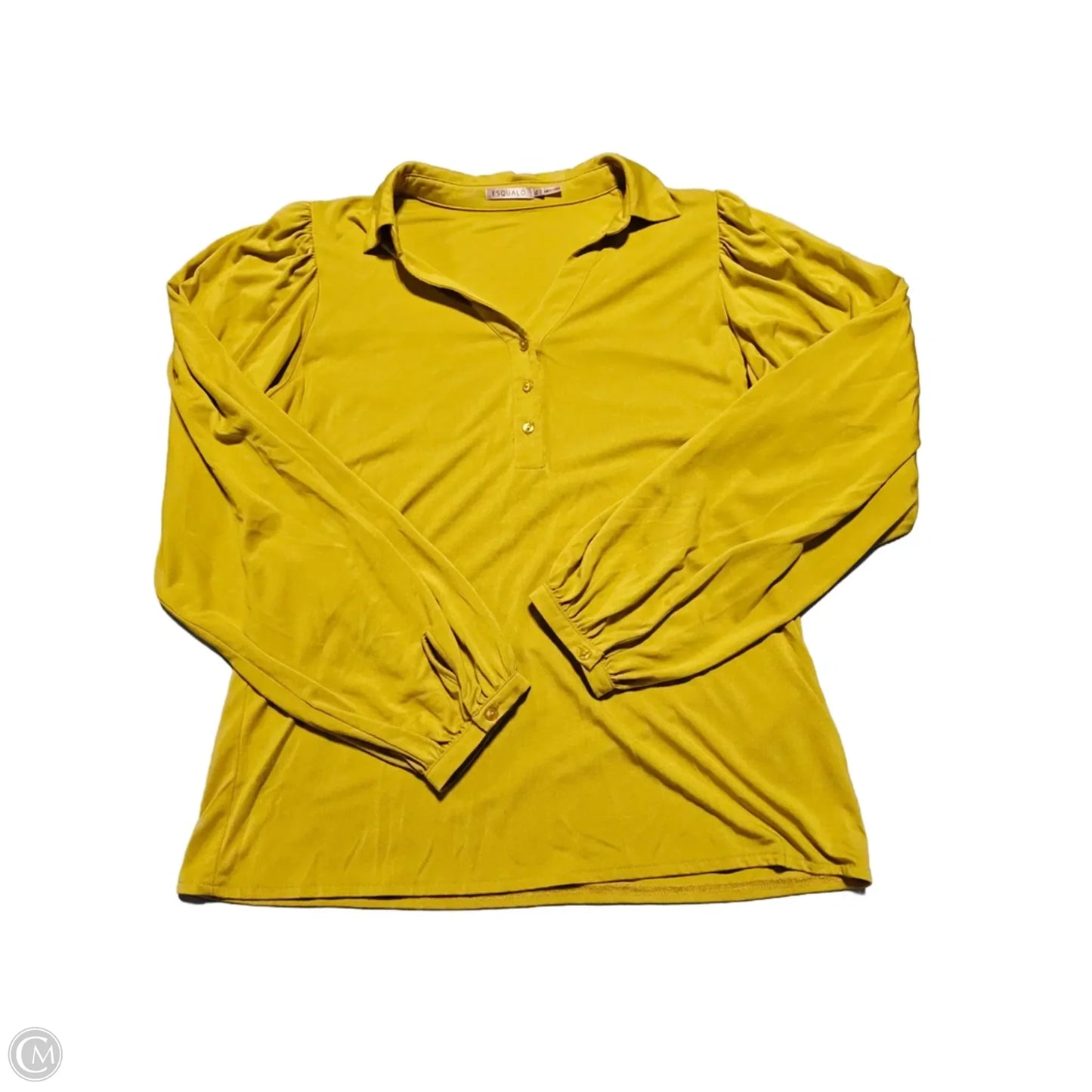 Top Long Sleeve By Cmc In Yellow, Size: L