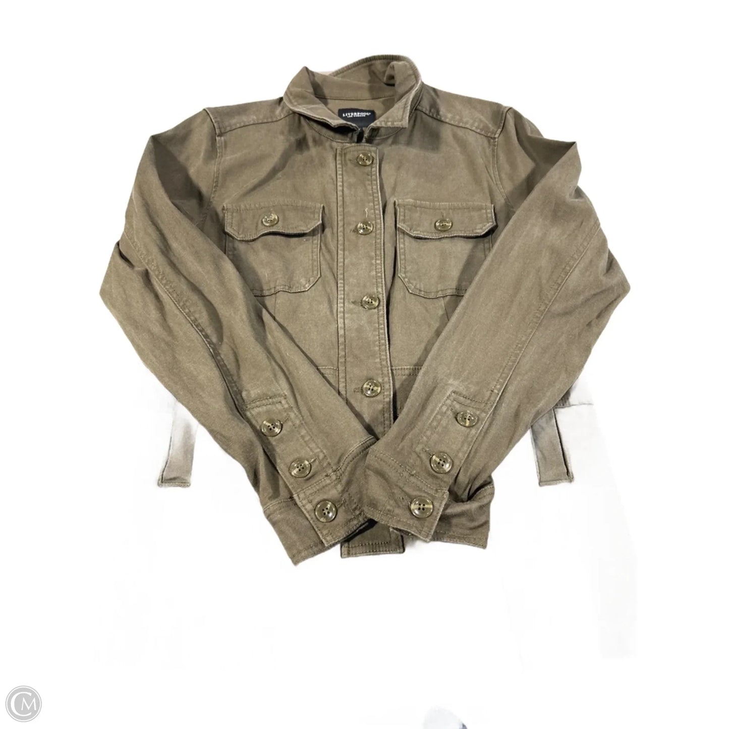 Jacket Shirt By Liverpool In Green, Size: M