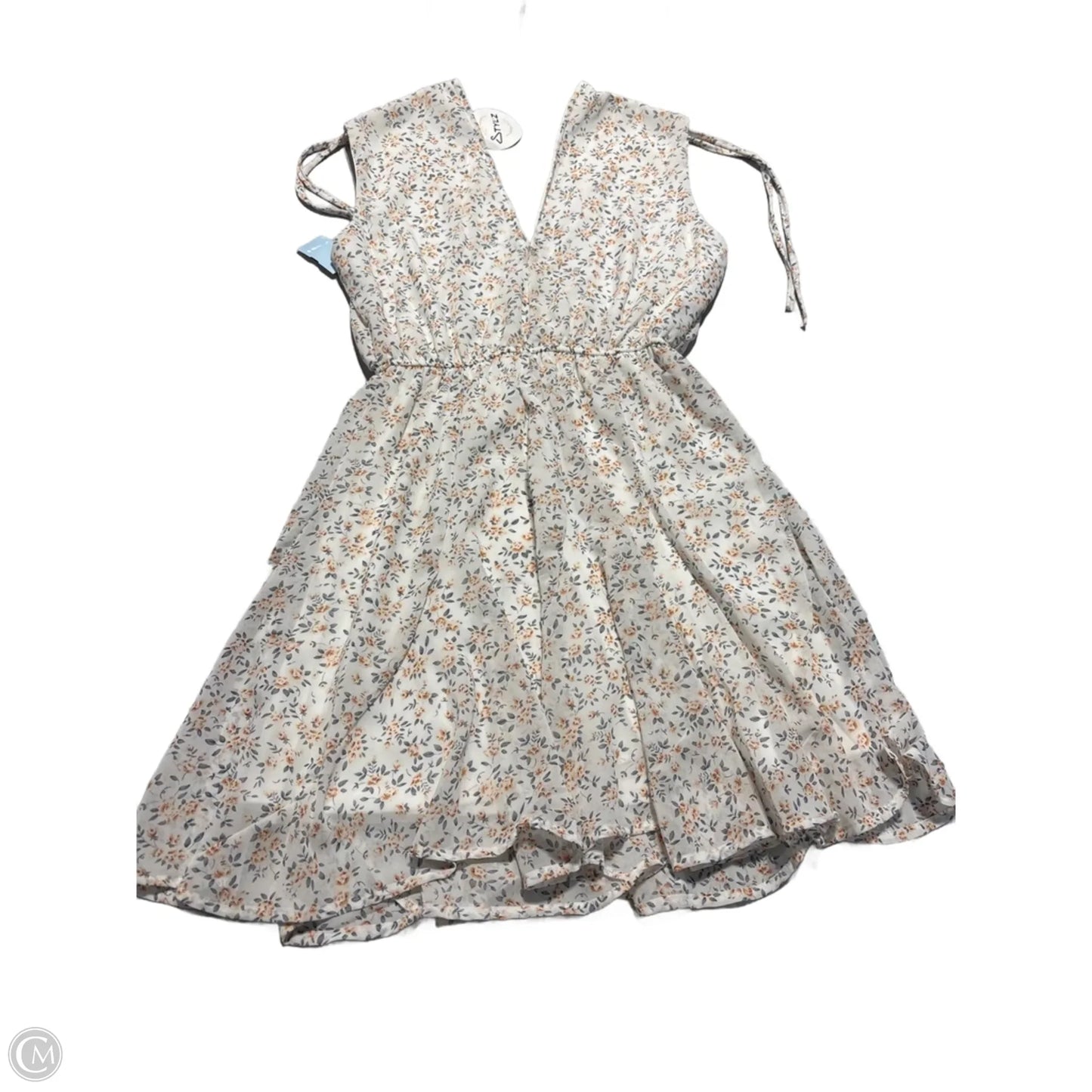 Dress Casual Short By She + Sky In Floral Print, Size: M