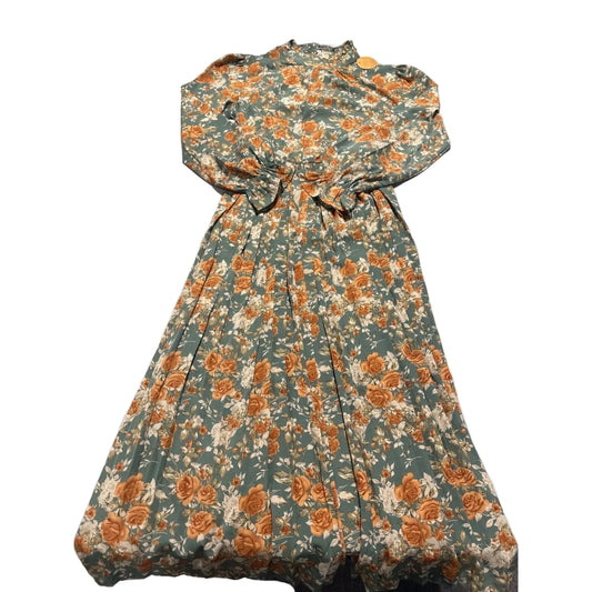 Dress Casual Short By Cme In Floral Print, Size: Xl