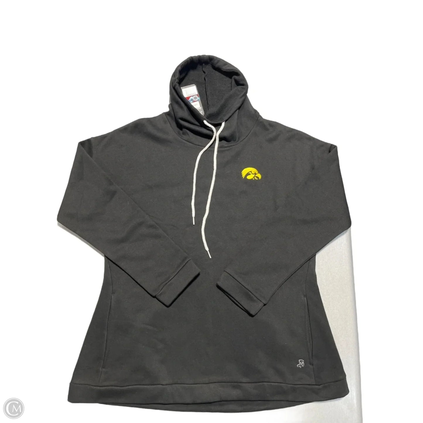 Sweatshirt Collar By Authentic In Black, Size: L