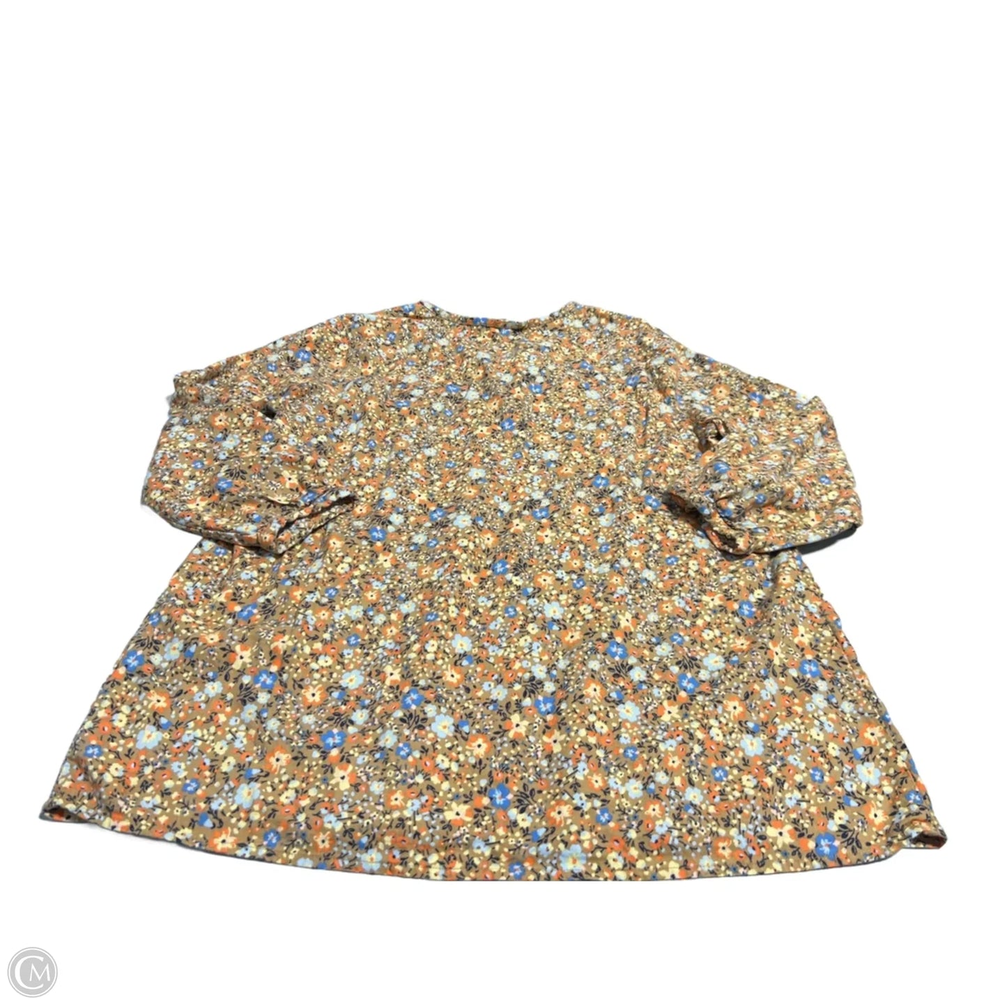 Top 3/4 Sleeve By Lands End In Floral Print, Size: Mp