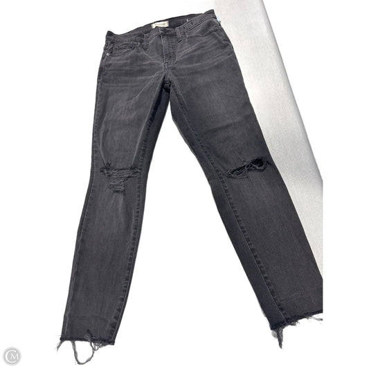 Jeans Skinny By Madewell In Black Denim, Size: 10