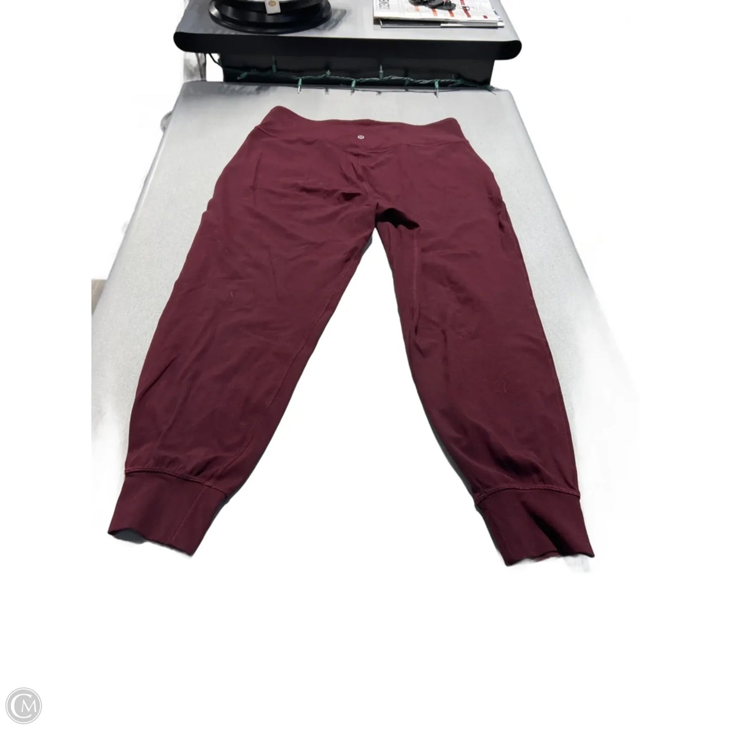 Athletic Pants By Lululemon In Maroon, Size: 12